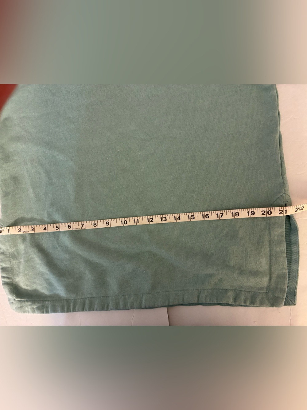 Eileen fisher Green Organic Cotton Blend Sweatshirt L Boxy Oversized Coastal - Picture 9 of 10